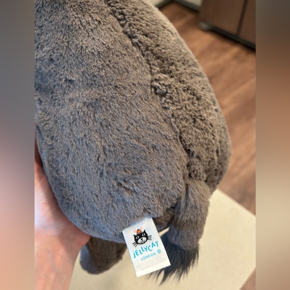 🦏 Jellycat Rhoderick Rhino Rhinoceros Grey Rhino Stuffed Animal NWT HTF Retired - Picture 7 of 9